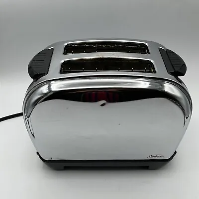 Sunbeam Toast Logic Chrome Toaster #3806 Tested Vintage Deco MCM Look TESTED! • $56.99