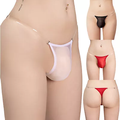 $7.07 • Buy Men's Sissy G-String Thongs Bulge Pouch Panties T-Back Briefs Low Rise Underwear