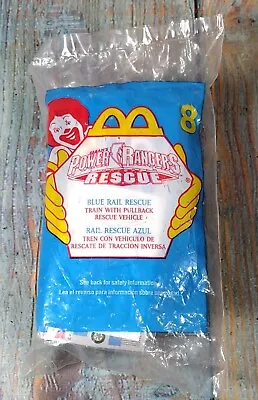 McDonalds Power Rangers McDonalds Happy Meal Toy 2000 - Blue Rail Rescue #8 • $4.76