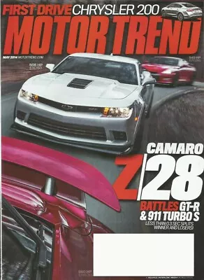 $7.99 • Buy MOTOR TREND 2014 MAY - Z/28 V GT-R V 911 Turbo S, BMW M3 DTM & Z4 GT3 TESTED
