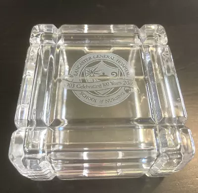 RCR 24% Lead Crystal Square Jewelry Trinket Box Lancaster General Hospital • $16.12