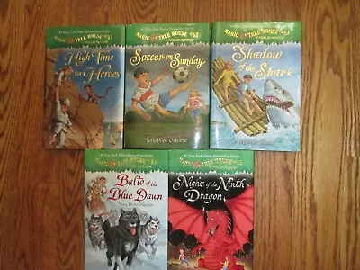 Lot Of 5 MAGIC TREE HOUSE MERLIN MISSION Hardcover Books--#51-55  Complete.  EUC • $11.99