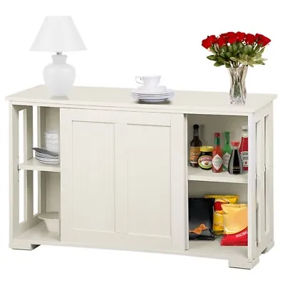$99.99 • Buy Kitchen Sideboard Buffet Server Storage Cabinet Cupboard TV Side Table Sliding 