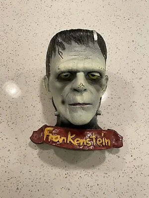 1995 Frankenstein Bust Wall Mount Boris Karloff Prop Vintage • $102