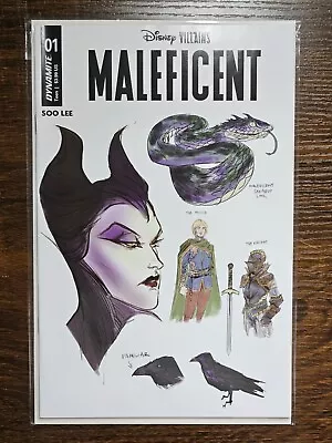 Disney Villains Maleficent #1 Soo Lee 1:20 Character Design Ratio Variant ~ NM  • $8.50