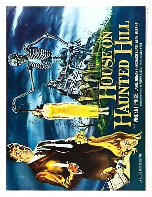 Movie Poster 1959  House On Haunted Hill  With Vincent Price 11 X 17 • $15.99