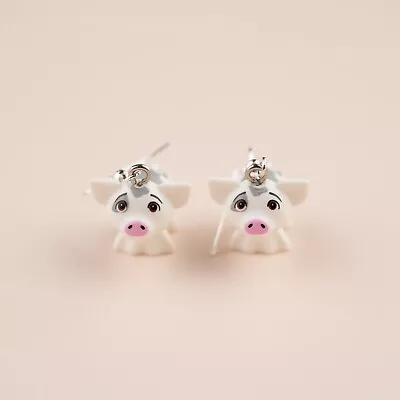 Cute Cool LEGO Pig Piglet Piggy Cartoon Hook Dangle Drop Earrings Novelty Gift • $9.95