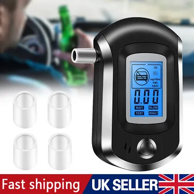£8.99 • Buy UK Polices Digital Breath Alcohol Analyzer Tester LCD Breathalyzer Test Detector