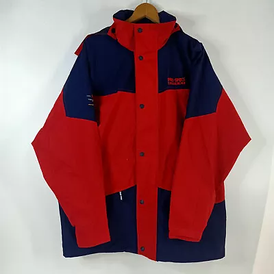 PRO-SPECS Ascent Gore-tex Hooded Jacket Waterproof Sz 105 Red For Wet Weather • $49.95