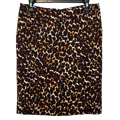 Merona Animal Print Skirt Navy Blue Size 8 • $12