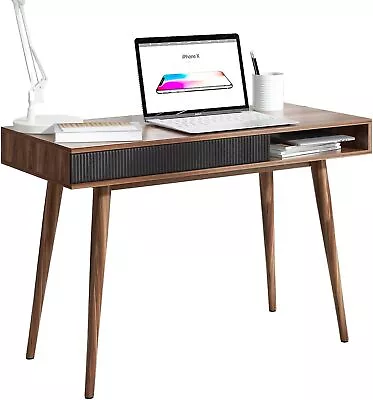 Office Desk Mid Century Modern Desk Writing Desk With Drawer Simple Home • $169.99