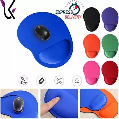 £2.63 • Buy Anti-slip Mouse Pad Mat With Foam Wrist Support Pc & Mac Book Laptop Uk