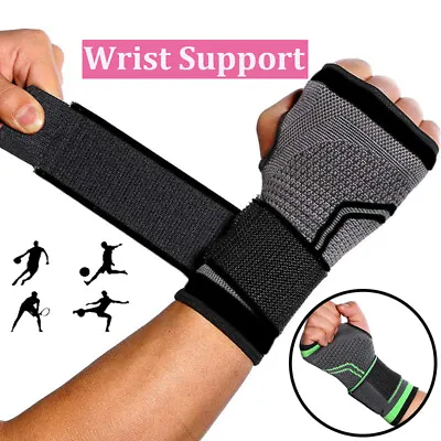 £5.79 • Buy Copper Infused Wrist Hand Brace Support Carpal Tunnel Splint Sprain Arthritis GW