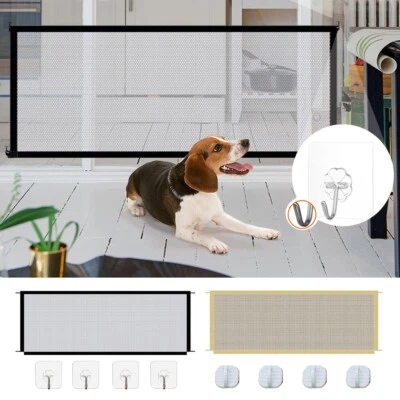 £6.49 • Buy Folding Dog Pets Gate Safety Guard Portable Toddler Baby Stair Isolation Magic #