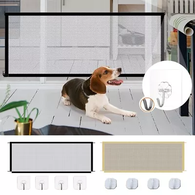 £7.81 • Buy Folding Dog Pets Gate Safety Guard Portable Toddler Baby Stair Isolation Magic##