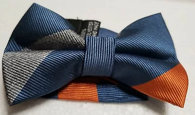 $5.50 • Buy Boys Bow Tie 0-8 Years New Tge Littlest Prince Blaze & Denim Stripe