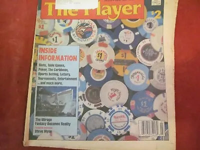 The Player Casino Gaming Magazine March 1990 Inside Information Steve Wynn • $4.88