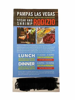 Pampas Las Vegas Brazilian Steakhouse - Special Coupon - Discounted Lunch/Dinner • $14.99