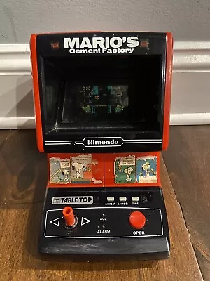 Vintage Mario's Cement Factory Nintendo Game & Watch Tabletop Game Pre NES • $39.75