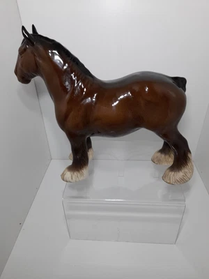 £20 • Buy Royal Doulton Large Shire Horse  Beautiful  Vintage Brown Gloss  22cm Tall 