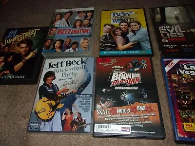 $9.95 • Buy Dvd Lot Jeff Beck, Tony Hawk, 21 Jumpstreet, Greys Anatomy Etc.