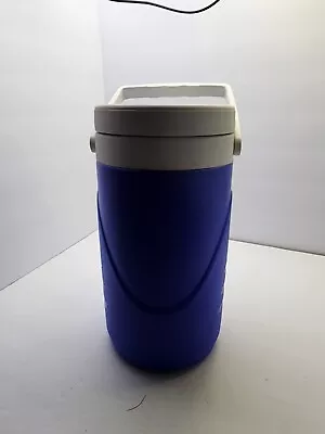Blue & White Coleman 8009 Personal Half Gallon Water Jug Cooler • $20.95