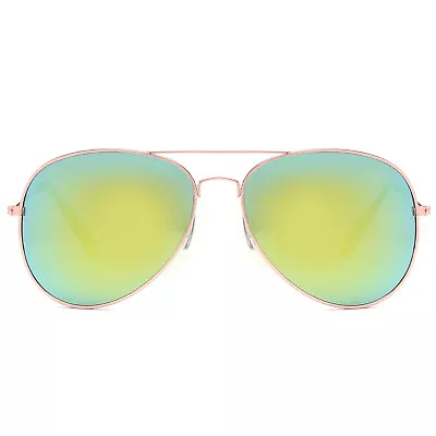 Aviator Sunglasses Men Women Vintage Mirror Lens New Fashion Frame Retro Pilot • $7.98