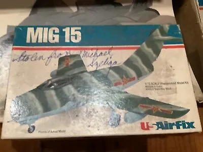 US Airfix 10010 Mikoyan-Gurevich MIG 15 Soviet Fighter Jet 1/72 Scale Model Kit • $13