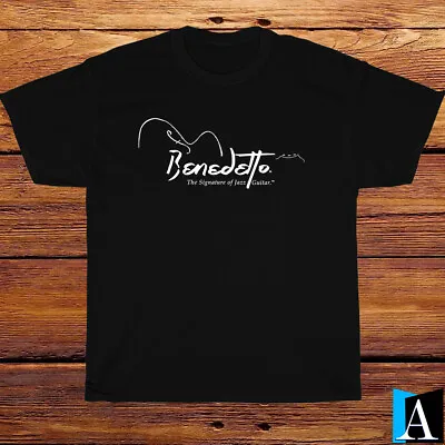 New Shirt Benedetto Guitars Music Logo T-Shirt Black/White/Grey/Navy Size S-5XL • $19