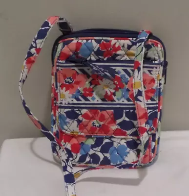 Vera Bradley Retired Summer Cottage Hipster Crossbody Bag 2012 Floral Fold Over • $16.90