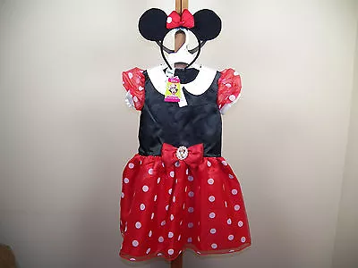 Disney Junior Minnie Mouse Halloween Costume Jr Size 2T 4/5T *NEW W/ TAGS* • $39.99