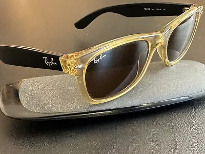 Ray-Ban New Wayfarer Color Mix RB2132 52 Mm Honey/Black Unisex Sunglasses • $41