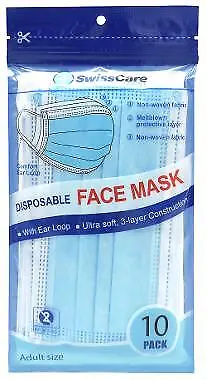 10PCS Disposable Face Mask Anti Virus Flu Dust 3 Layer Masks Protective JK21 • $15.90