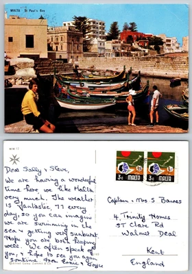 £1.19 • Buy C21206  St Pauls Bay  Malta  Postcard 1980 Stamp
