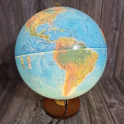 Vintage Replogle 12  Diameter World Horizon Light Up Globe Portable Lamp • $39.99