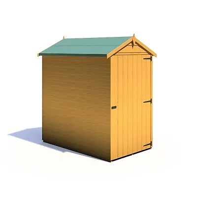 5x3 WOODEN GARDEN SHED APEX TOOL STORE SINGLE DOOR FLOOR WINDOWLESS 5ft X 3ft • £249.94