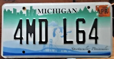 2019 Michigan Spectacular Peninsula Mackinac Bridge License Plate # 4md L64 • $9.99