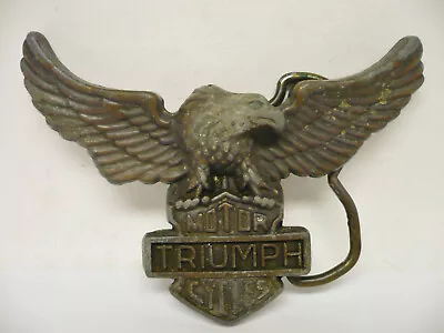 Vintage Triumph Motorcycles Belt Buckle Different Design Open Wing Eagle • $19.99