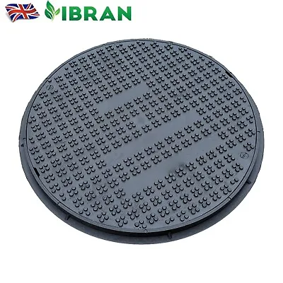  Inspection Manhole Cover Chamber Plastic Cover & Frame Round Poly Drain 450mm • £19.90