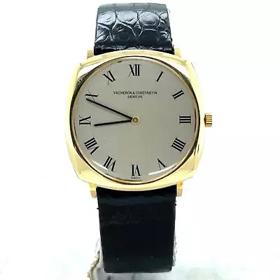 Vacheron Constantin Vintage Manual Wind 30mm 18k Yellow Gold Men's Watch 7373 • $4500