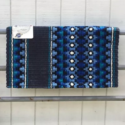 Western Show Blanket Pad By Mayatex 1460-2 - Blue And Periwinkle • $125