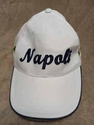 Napoli Italia White Embroidered Baseball Hat Used Nice • $17