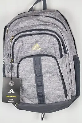 Adidas Prime 6 Backpack Jersey Laptop Load Spring Grey/Onyx Grey/Gilver 5152834 • $42.49