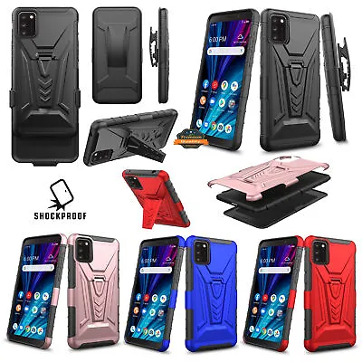 For Motorola Moto One 5G Moto G 5G Plus Hybrid Case W/ Belt Clip Holster  Cover • $12.44