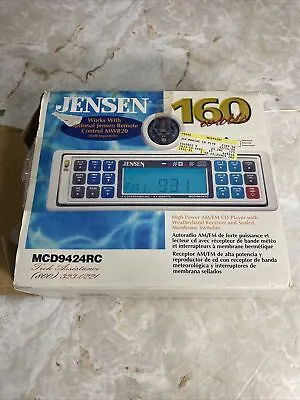 Jensen Marine AM FM Stereo Radio CD Player Model No. MCD-9424RC New Open Box • $80