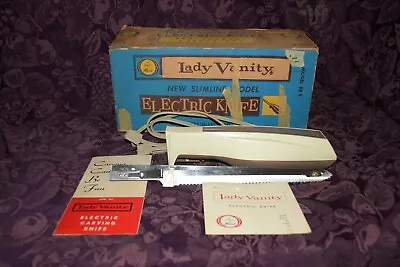 Vintage Lady Vanity Slimline Electric Knife Tested Model EK9 Box And Manual • $15