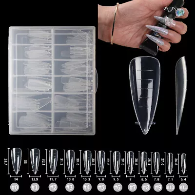 120Pcs Quick Poly Building Gel Mold False Nail Tips Extension Forms Nail Art USA • $7.99