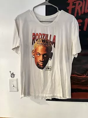 Dennis Rodman Rodzilla NWO Shirt Size LG Vintage Wrestling WCW WWE • $59