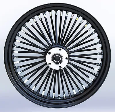 Black 48 King Spoke 18  X 5.5  Rear Wheel For 200 Series Custom Softal Rigid • $312.54