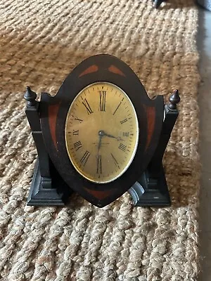 Seth Thomas 4 Jewels 8 Day Gothic Art Deco Mahogany Mantel Shelf Clock • $199.99